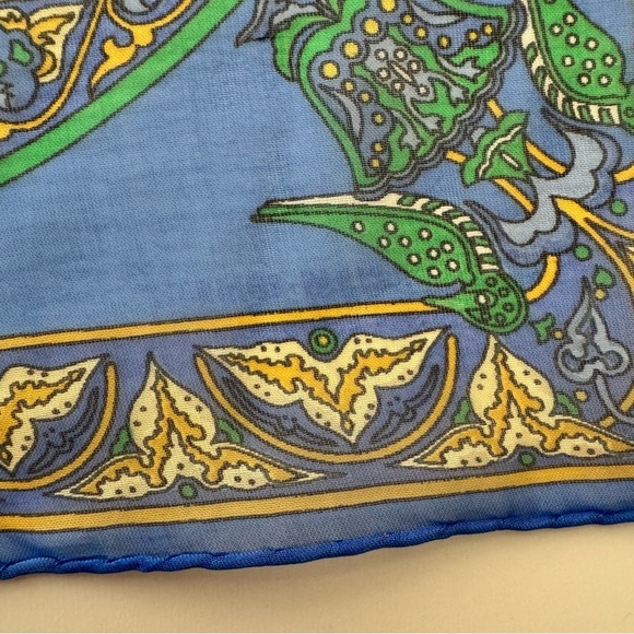 Hermes 42 Mousseline Ciels Byzantins Silk Muslin Scarf Authenticated - Picture 7 of 10